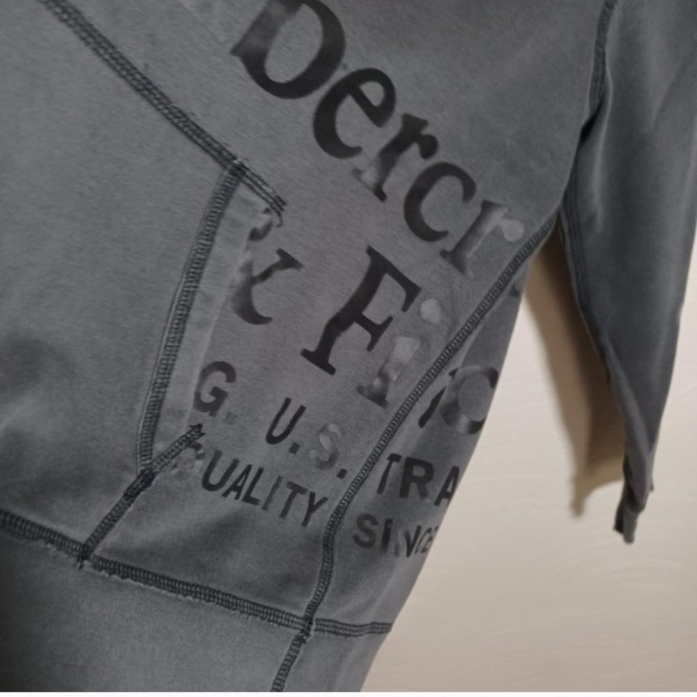 Abercrombie & Fitch Womens Hooded Sweatshirt, Gray - Picture 3 of 4